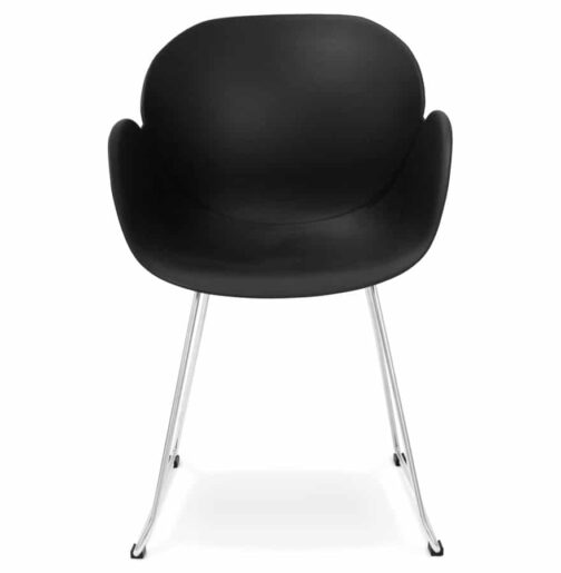Chaise design ´NEGO´ noire en matière plastique 1
