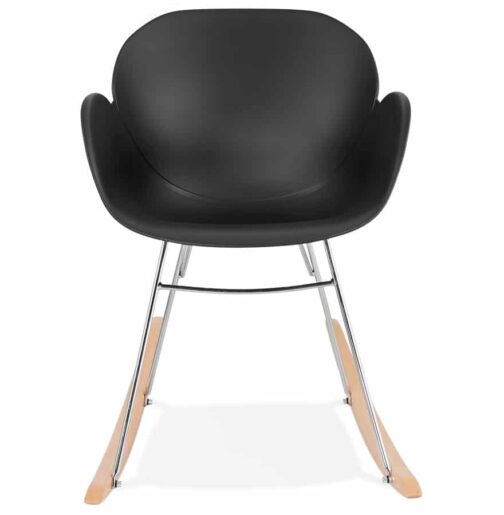 Chaise à bascule design ´BASKUL´ noire en matière plastique 1