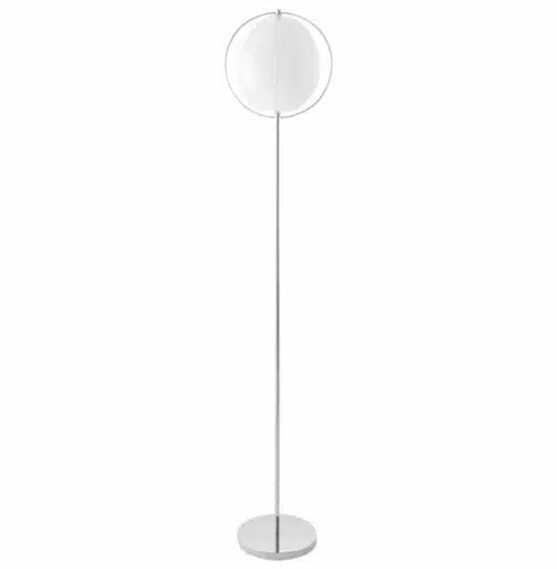 Lampadaire design ´LUNA´ blanc avec lamelles en plastique flexibles 1