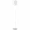 Lampadaire design ´LUNA´ blanc avec lamelles en plastique flexibles