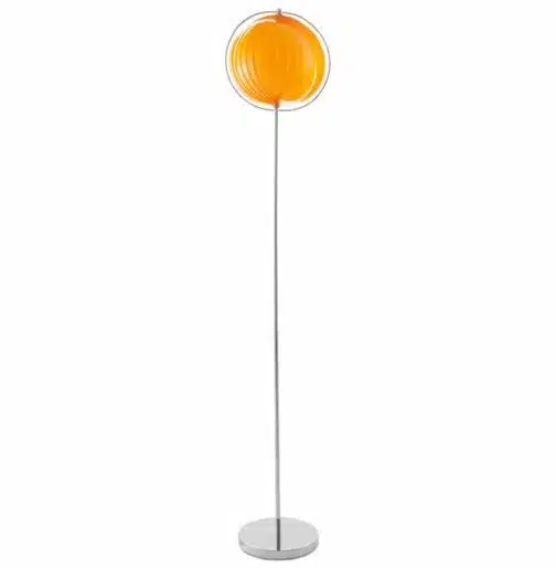 Lampadaire design ´LUNA´ orange avec lamelles en plastique flexibles 1