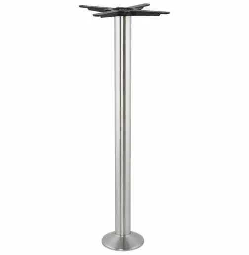 Pied de table ´PIKET´ 110 cm en métal brossé à base ronde