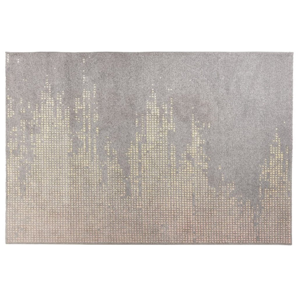 Tapis design ´DELY´ 160/230 cm dégradé gris et jaune