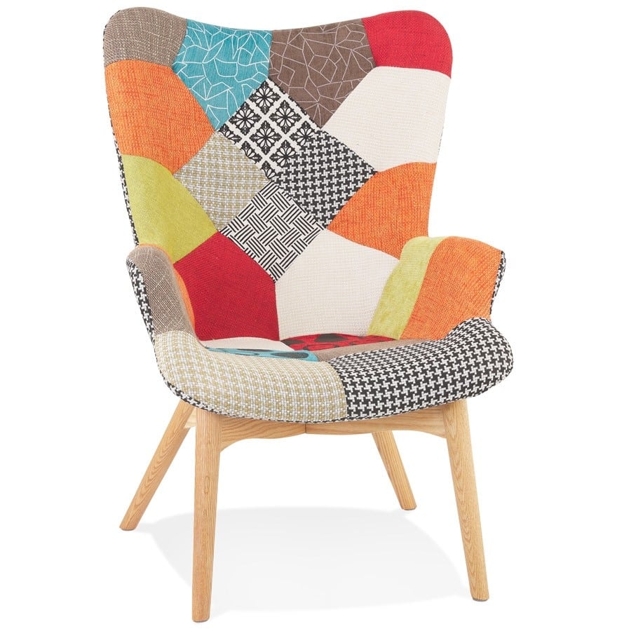 fauteuil design style patchwork