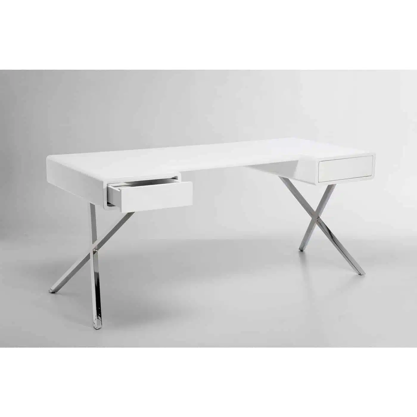 Bureau blanc Insider 2 tiroirs 160x75 cm Kare Design