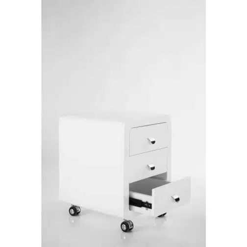 Caisson de bureau White Club 3 tiroirs Kare Design