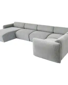 Canapé 3 angles Lucca gris gauche Kare Design