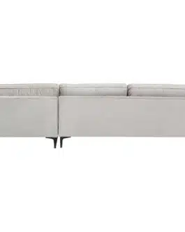 Canapé d’angle Cabaret droite velours gris Kare Design