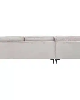Canapé d’angle Cabaret gauche velours gris Kare Design
