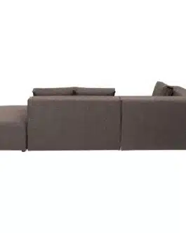 Canapé d’angle Infinity Dolce gauche marron Kare Design