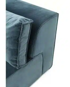 Canapé d’angle Infinity gauche velours océan Kare Design