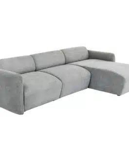 Canapé d’angle Lucca 3 places gris droite Kare Design