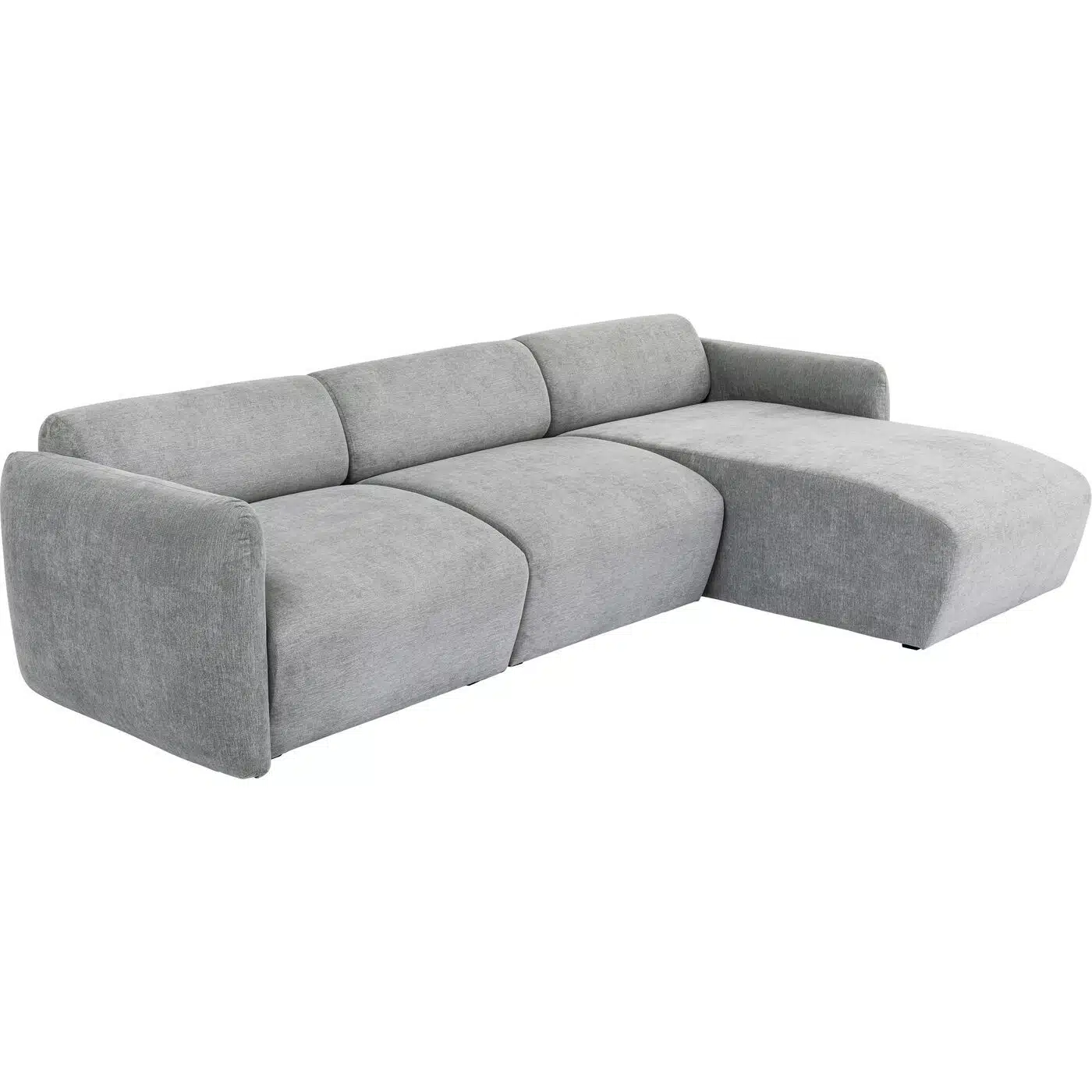 Canapé d'angle Lucca 3 places gris droite Kare Design