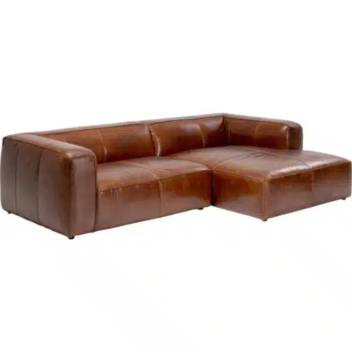 Canapé d'angle en cuir Cubetto Kare Design