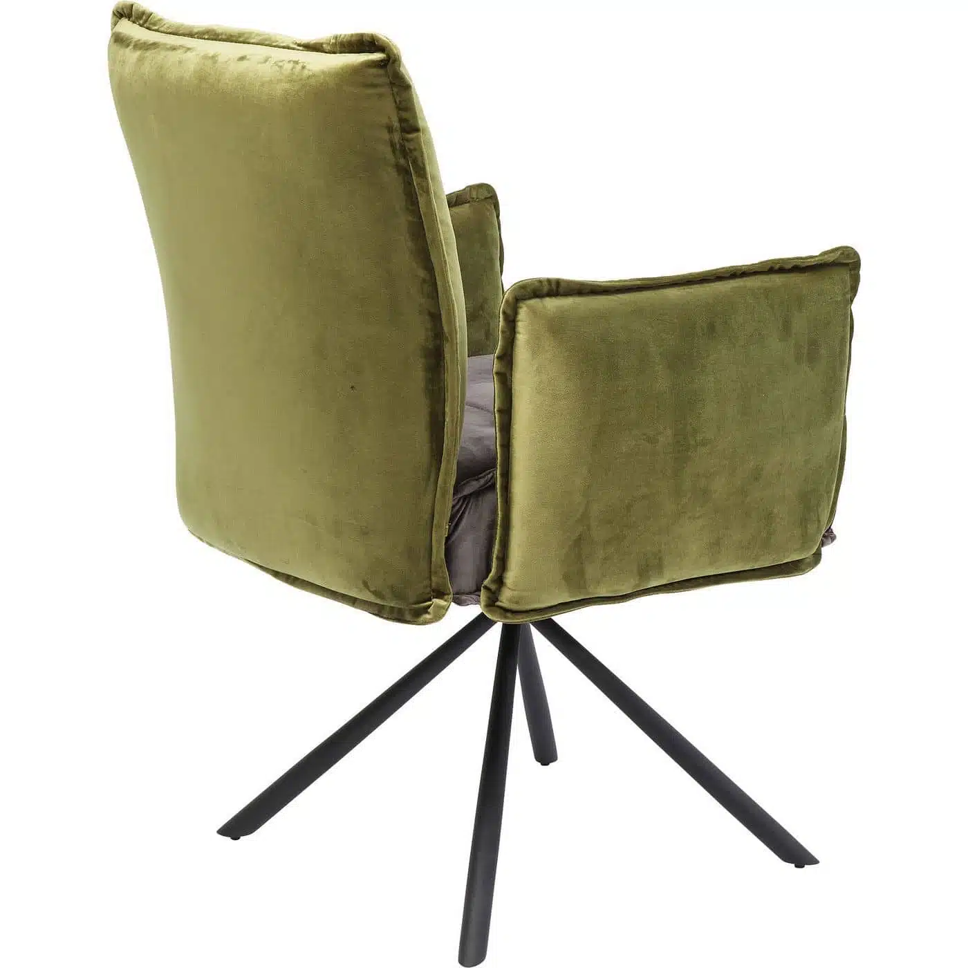 Chaise avec accoudoirs Chelsea verte et grise Kare Design