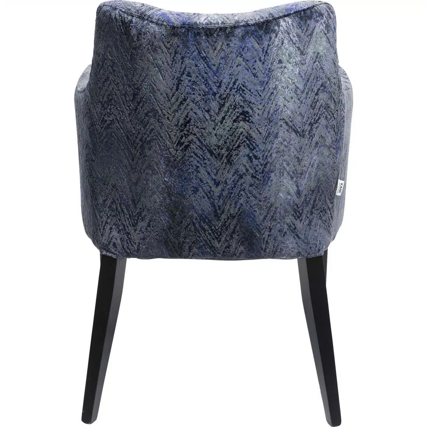 Chaise avec accoudoirs Mode chevrons bleus Kare Design
