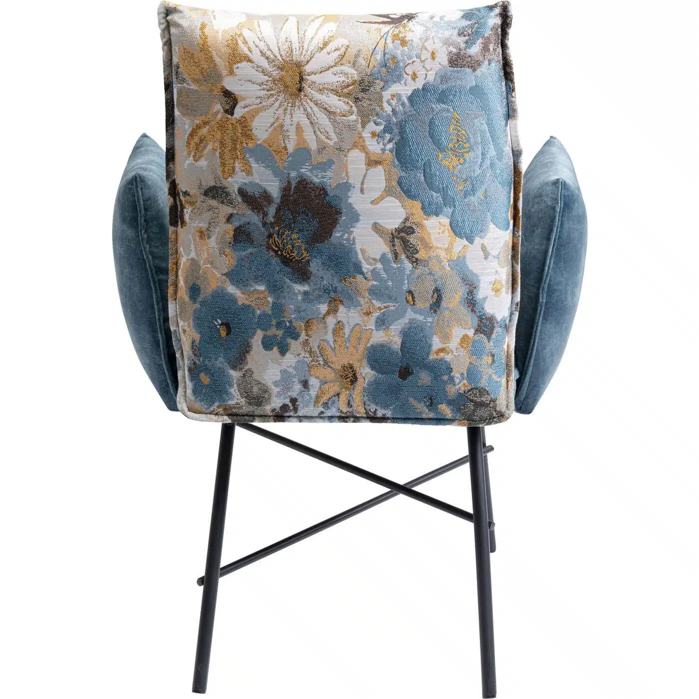 Chaise avec accoudoirs Notting Hill bleue Kare Design