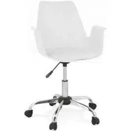 Chaise de bureau avec accoudoirs ‘TRIP’ blanche design
