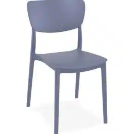 Chaise de cuisine ‘OMA’ en matière plastique gris foncé