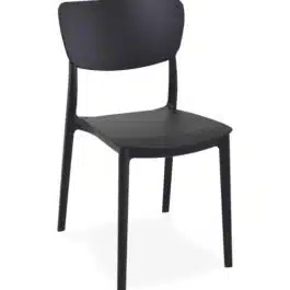 Chaise de cuisine ‘OMA’ en matière plastique noire