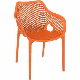 Chaise de jardin / terrasse ‘SISTER’ orange en matière plastique