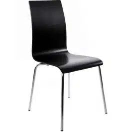 Chaise de salle à manger design ‘ESPERA’ en bois noire