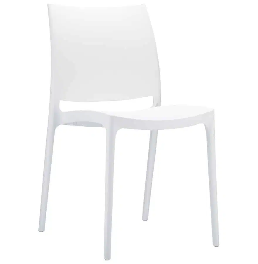 Chaise design 'ENZO' blanche
