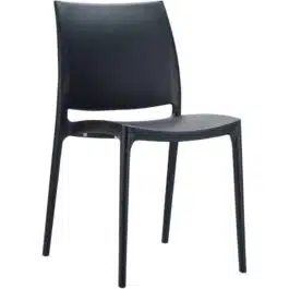 Chaise design ‘ENZO’ noire