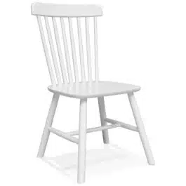 Chaise design ‘MONTANA’ en bois blanc – commande par 2 pièces / prix pour 1 pièce