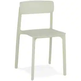 Chaise intérieur / extérieur empilable ‘TROPICAL’ en matière plastique vert pastel