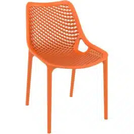 Chaise moderne ‘BLOW’ orange en matière plastique