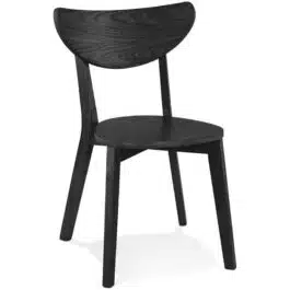 Chaise moderne ‘MONA’ en bois noir – Commande par 2 pièces / Prix pour 1 pièce