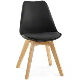 Chaise moderne ‘TEKI’ noire