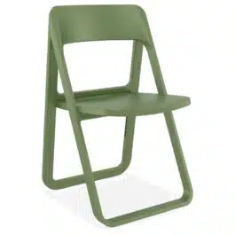 Chaise pliable intérieur / extérieur ‘SLAG’ en matière plastique verte