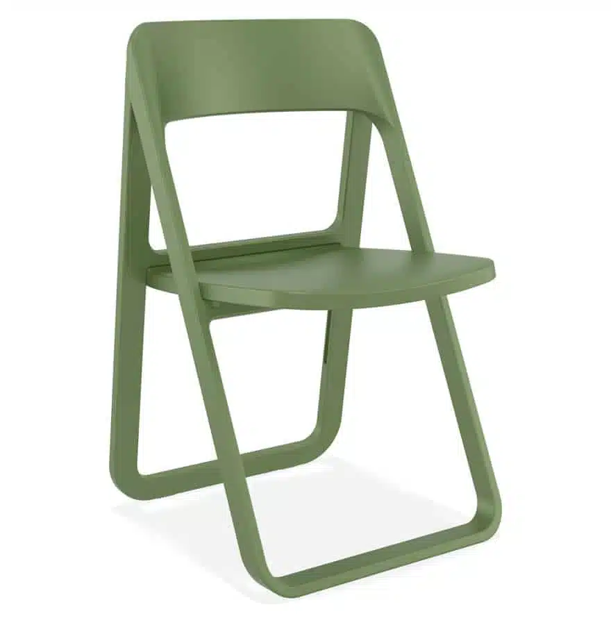 Chaise pliable intérieur / extérieur 'SLAG' en matière plastique verte