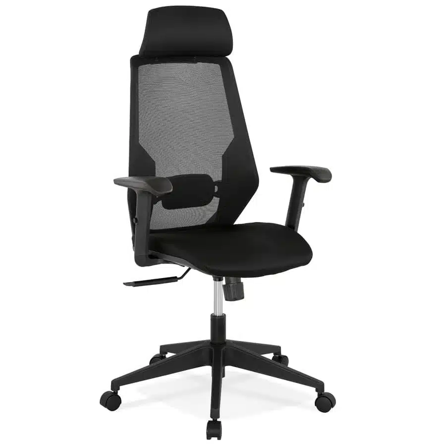 Fauteuil de bureau ergonomique ‘VEKTOR’ noir design