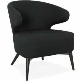 Fauteuil lounge design ‘ODILE’ noir