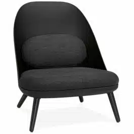 Fauteuil lounge design ‘TICOS’ noir