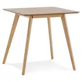 Petite table à diner ‘GENIUS’ finiton naturelle – 80×80 cm