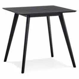 Petite table à diner ‘GENIUS’ finiton noire – 80×80 cm