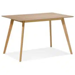 Petite table / bureau design ‘MARIUS’ en bois finition naturelle – 120×80 cm