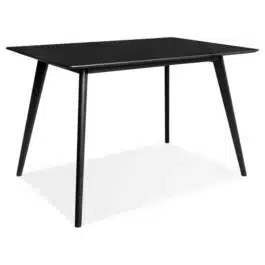 Petite table / bureau design ‘MARIUS’ noire – 120×80 cm