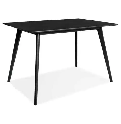 Petite table / bureau design 'MARIUS' noire - 120x80 cm