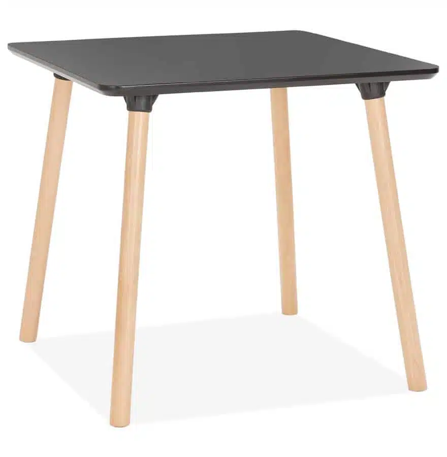 Petite table carrée ‘SEVEN’ noire