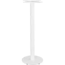 Pied de table rond ‘CORTADO’ 110 en métal blanc intérieur/extérieur