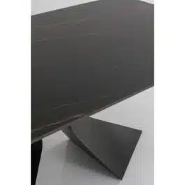 Table Gloria 200x100cm effet marbre noir Kare Design