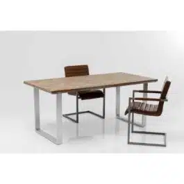Table Parquet 180x90cm chrome Kare Design