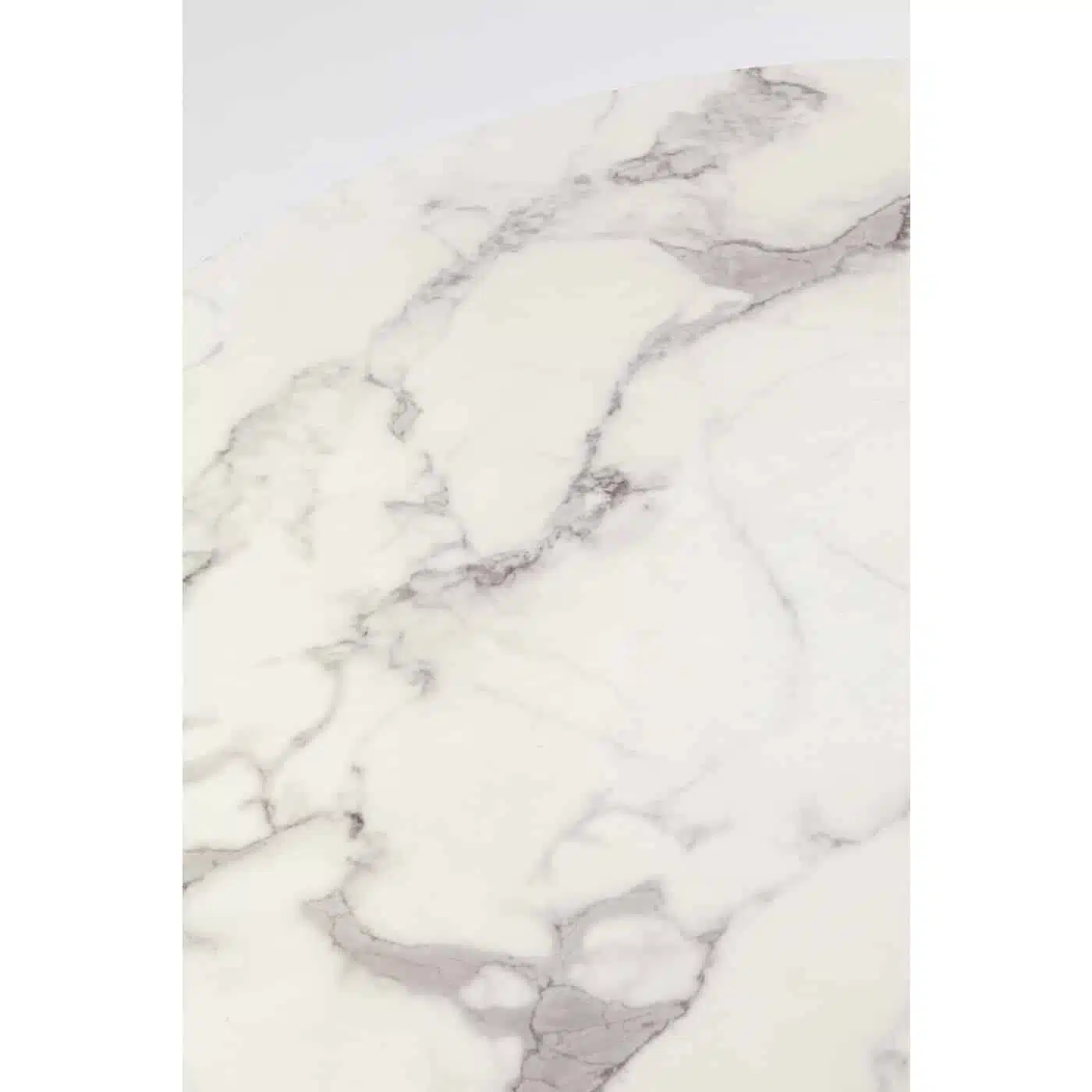 Table Schickeria 110cm effet marbre blanc Kare Design