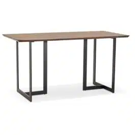 Table à diner / bureau design ‘TITUS’ en bois de noyer – 150×70 cm