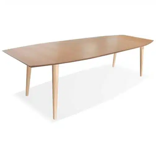 Table à dîner extensible 'CROKUS' en bois finition naturelle - 170-270x100 cm